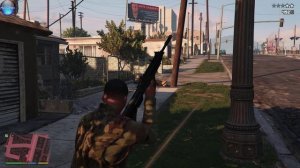 GTA V - Перестрелки с Баллас и уход от полиции