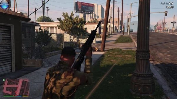 GTA V - Перестрелки с Баллас и уход от полиции