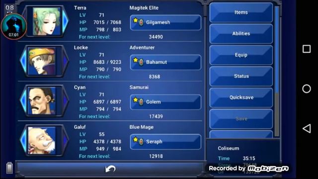 Final fantasy VI android gameplay - fighting Siegfried in the coliseum смотреть онлайн