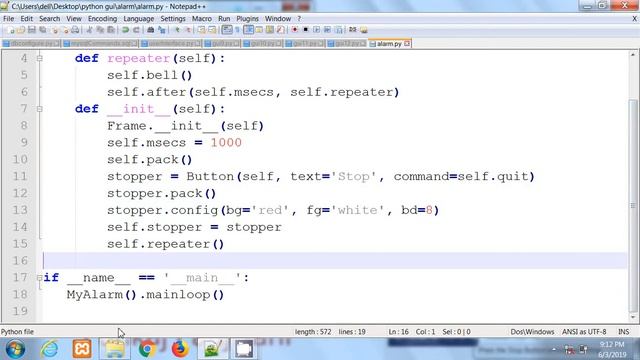 Python tkinter | Alarm GUI Example | Hindi смотреть онлайн