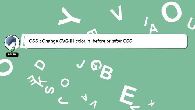 CSS : Change SVG fill color in :before or :after CSS смотреть онлайн