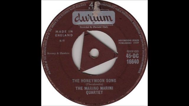 Marino Marini The Honeymoon Song