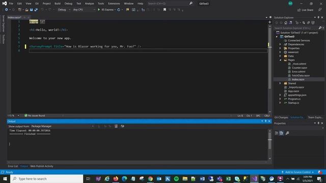Visual Studio 2019 Connect Git to Azure DevOps Repo -- Hello World Basic Tutorial Sync with DevOps смотреть онлайн