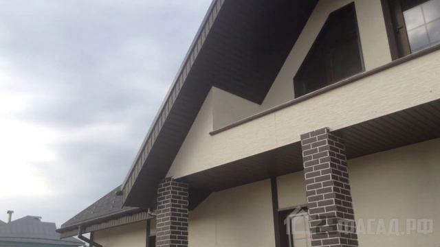 Фасад каркасного дома. Фиброцементные панели Kmew.