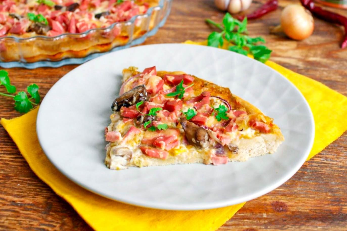 Двухслойная пицца на дрожжевом тесте смотреть онлайн