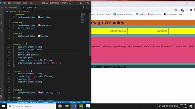 Fully Responsive Basic Website Layout Using Bootstrap Grid System | Responsive web design | Layout смотреть онлайн