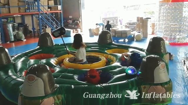 YL Inflatables Double hammer hitting Whack-A-Mole Game смотреть онлайн