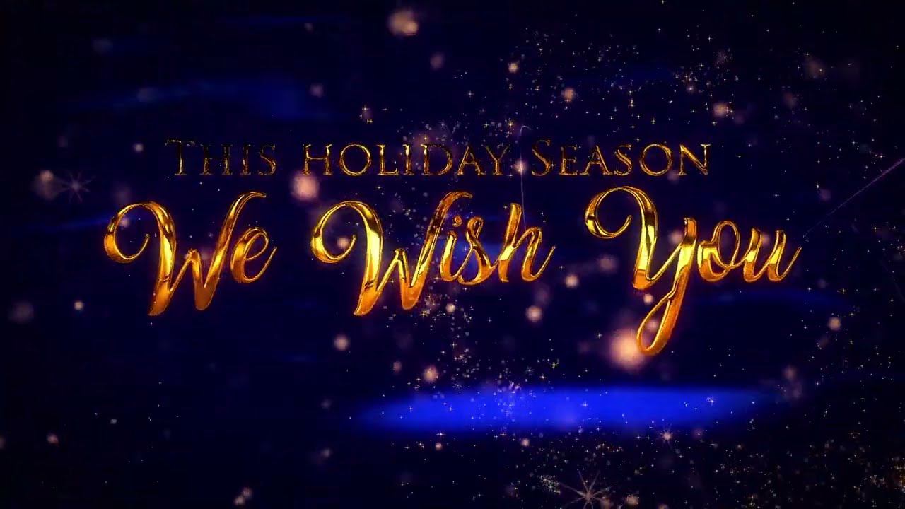 Интро "Золотое новогоднее". Заказать заставку. Пример. Монтаж видео на заказ.