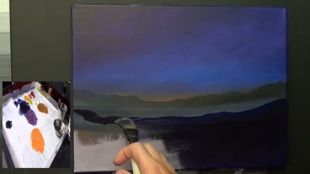 Aurora Borealis with nebula with stars | Easy First Acrylic painting for beginners,#clive5art смотреть онлайн