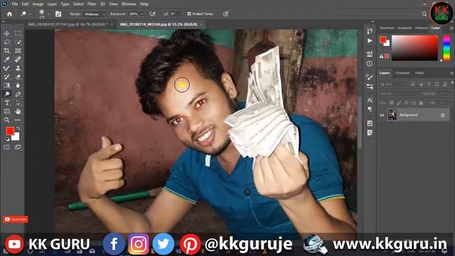 Photo Editing | How to Use Dodge Tool in Photoshop CC 2020 in Hindi смотреть онлайн