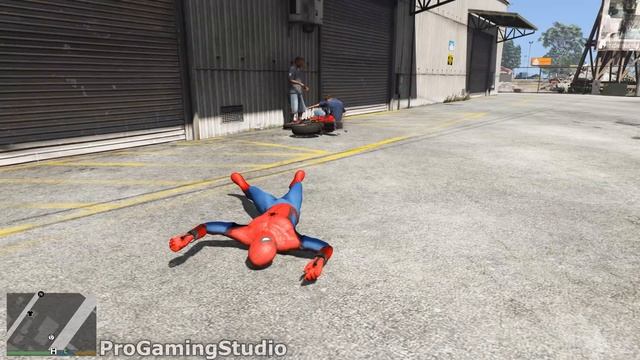 Spiderman Bike Jumps in GTA 5 ( Spider-Man Jump, Stunts, Fails ) смотреть онлайн