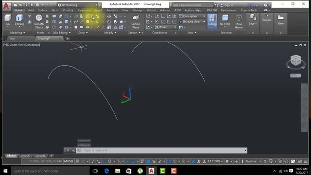Surface Network In AutoCAD 3D 2017 смотреть онлайн