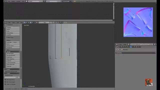 Ретопология и запекание карты нормалей в Блендер\Retopo and baking normal maps in Blender смотреть онлайн