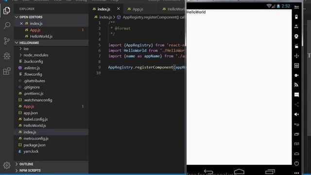 HelloWorld Trong React Native смотреть онлайн