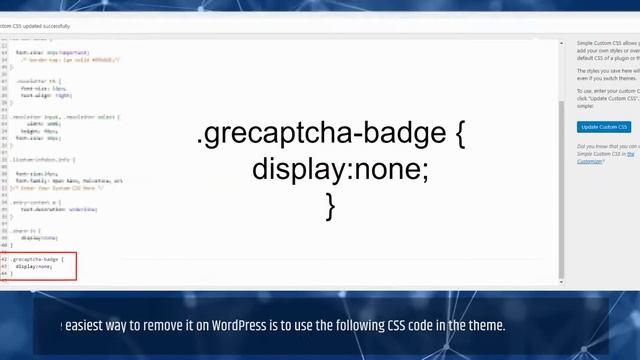 HOW TO REMOVE THE GOOGLE CAPTCHA BADGE ON WORDPRESS смотреть онлайн
