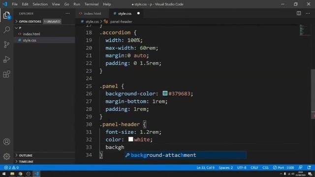 An Awesome Accordion with html , css and javascript (Part 1) смотреть онлайн