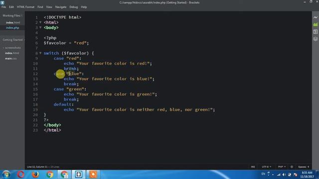 PHP Tutorial in Hindi | PHP Switch Statement in Hindi смотреть онлайн