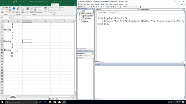 Excel VBA Programming - Range Actions | 2 - The Range Replace Method смотреть онлайн