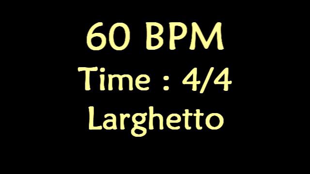 60 BPM Metronome Click Track on 4/4 смотреть онлайн