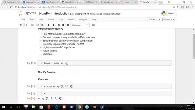 Artificial Intelligence NumPy 1 смотреть онлайн