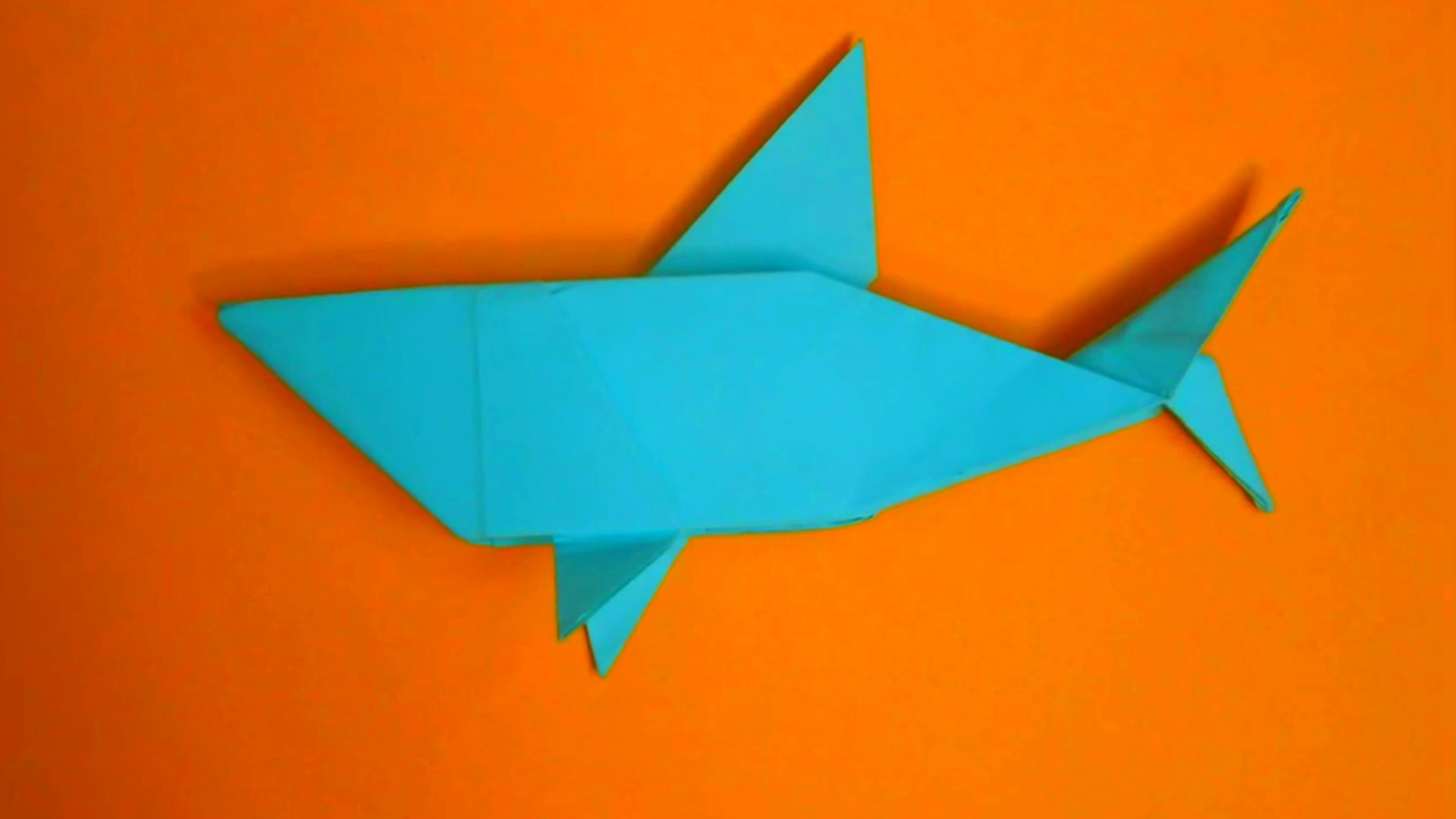 Как сделать акулу из бумаги. Оригами акула.mp4 смотреть онлайн