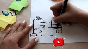 Что можно нарисовать из цифр. Рисую AMONG US.