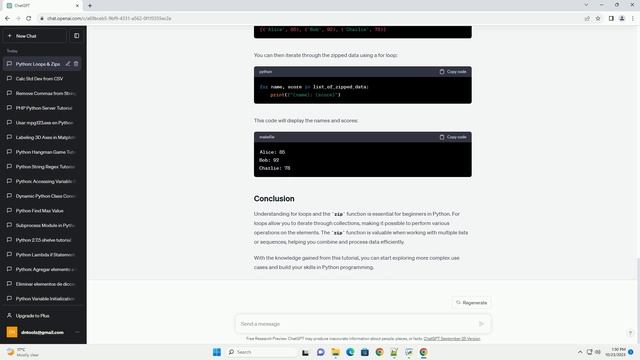 Beginner in Python For Loops Zips смотреть онлайн