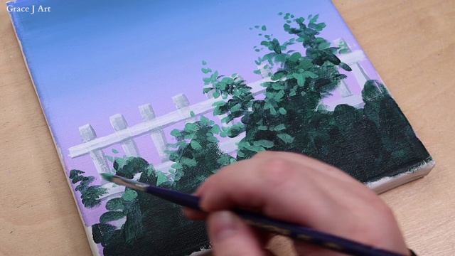 Moonlight Rose / Acrylic Painting For Beginners / PaintingTutorial