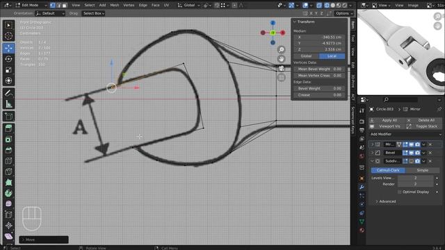 Wrench Modeling in Blender - Hard surface modeling - How to make a wrench 3d - Complex shape смотреть онлайн