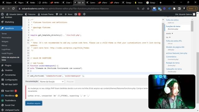 Tutorial Iniciante: Como Criar um Shortcode no WordPress usando PHP смотреть онлайн