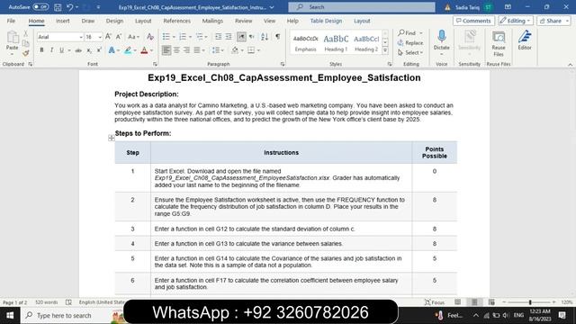 Exp19_Excel_Ch08_CapAssessment_Employee_Satisfaction | Excel Chapter 8 Employee Satisfaction смотреть онлайн