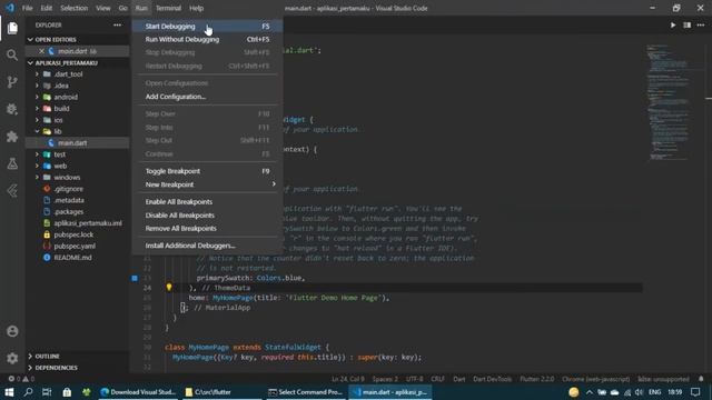 Coding Flutter Menggunakan Visual Studio Code смотреть онлайн
