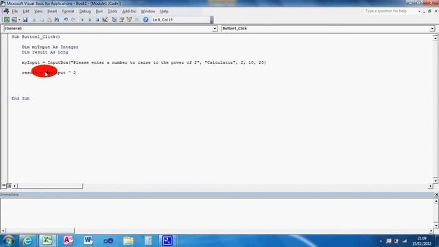 VBA Excel - 02 - My First Input Box - Tutorial смотреть онлайн