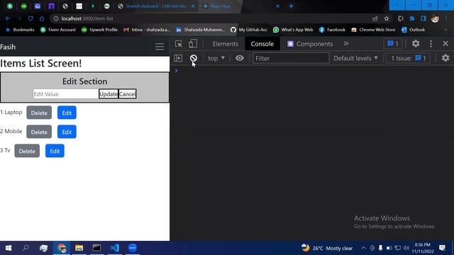 Crud App with React JS and Local Storage (Edit feature Part-2) смотреть онлайн