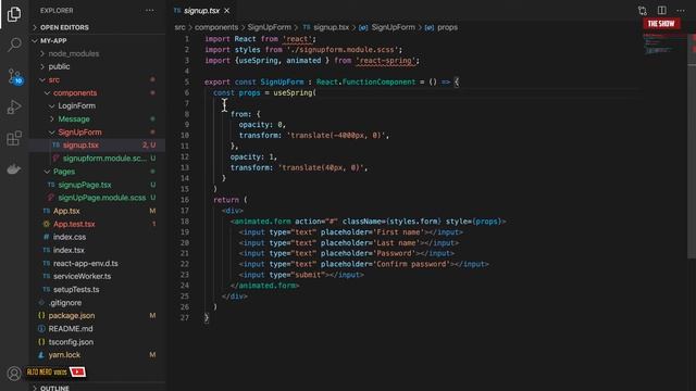 Animated SignUp Form Using React.js & React Spring For Absolute Beginners| 2020 HD смотреть онлайн