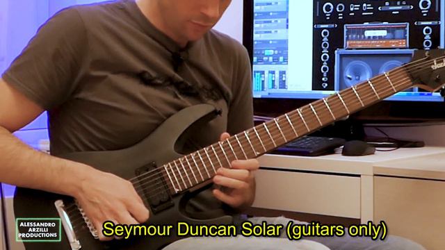 Seymour Duncan Invader vs Solar - Bridge pickup comparison смотреть онлайн