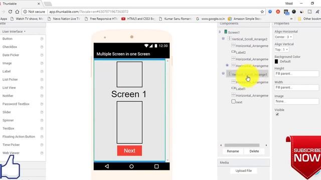 Thunkable Tutorial #12 - How to create multiple screens with only one screen смотреть онлайн