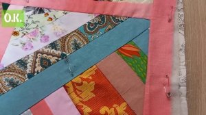 соединение лоскутных блоков. соединение бордюра с лоскутным одеялом