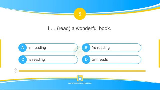 Grammar Activities: Present Continuous (Multiple Choice) смотреть онлайн