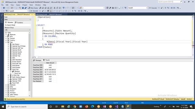 SSAS | SQL Server Analysis Service | Cube| MDX Queries | Members| ROWS | COLUMNS смотреть онлайн