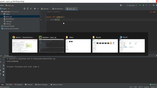 asyncio in python смотреть онлайн