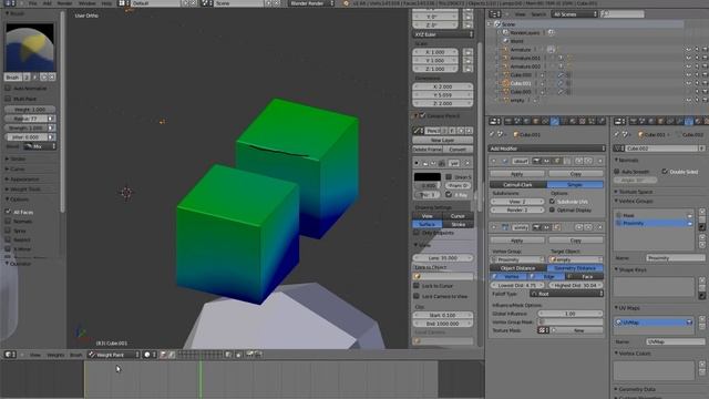Vertex weight modifier (blender) смотреть онлайн