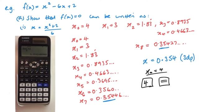 Fixed Point Iteration (Edexcel IAL P3 8.2) смотреть онлайн