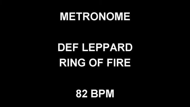 METRONOME 82 BPM Def Leppard RING OF FIRE смотреть онлайн
