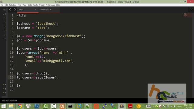 MongoDB -18- MongoDB - PHP tạo một bản ghi mới cho collection смотреть онлайн