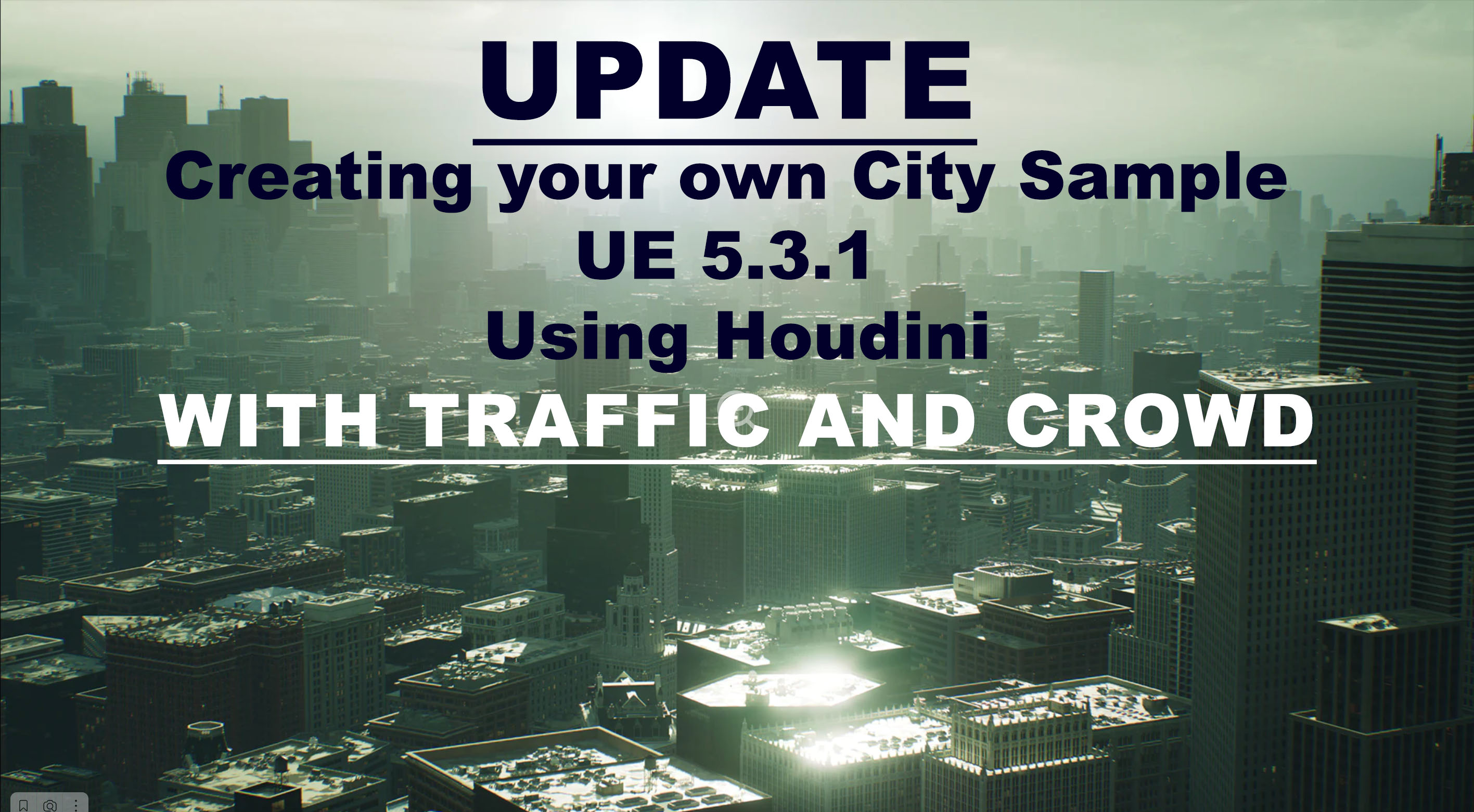 Ваш собственный City Sample Unreal Engine 5.3.1 смотреть онлайн
