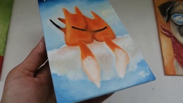 Картина с лисами на облаке. "Я подарю тебе звезду" смотреть онлайн