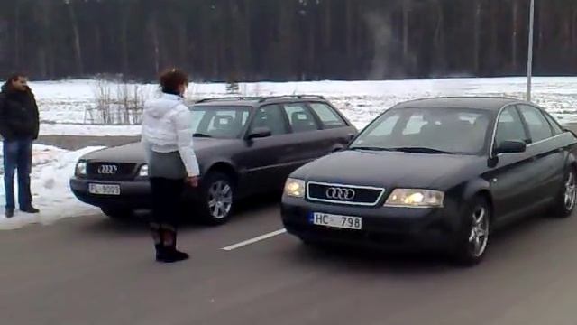 Audi a6 c4 2.5TDI chipped VS Audi a6 c5 2.4 V6 run N2 смотреть онлайн