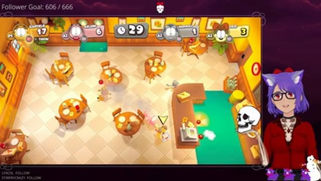 Garfield Lasagna Party Gameplay