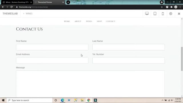 WINES: Business Bootstrap HTML Template смотреть онлайн